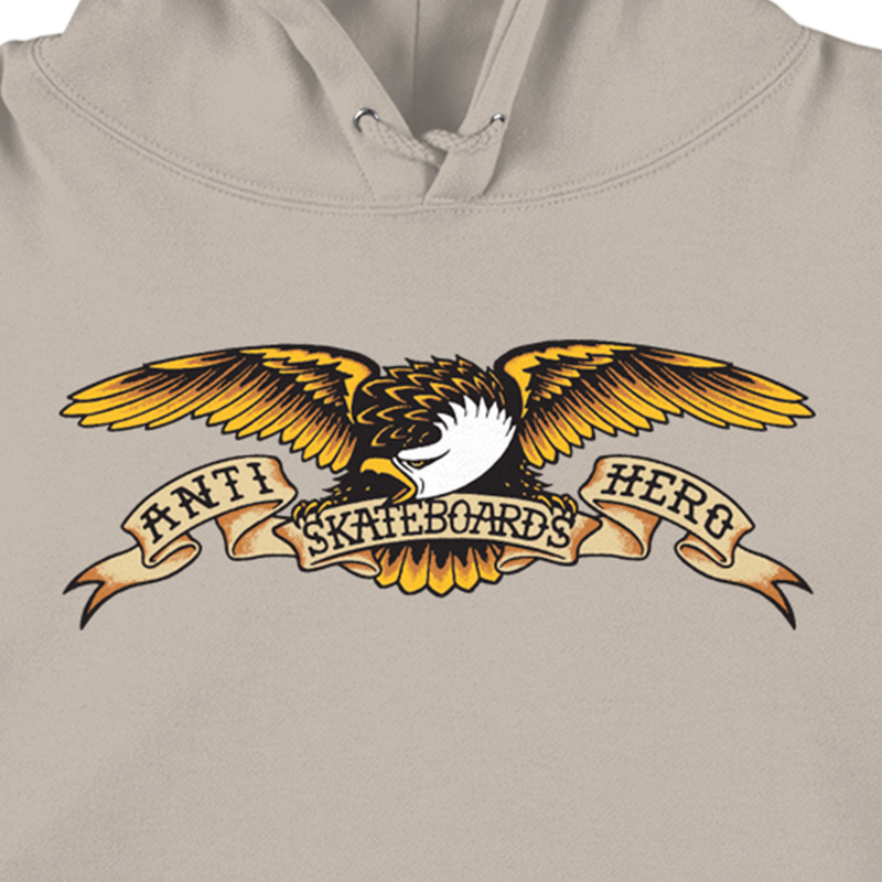 Anti Hero Eagle Hoodie Bone/Black Anti Hero Eagle Hoodie Bone/Black