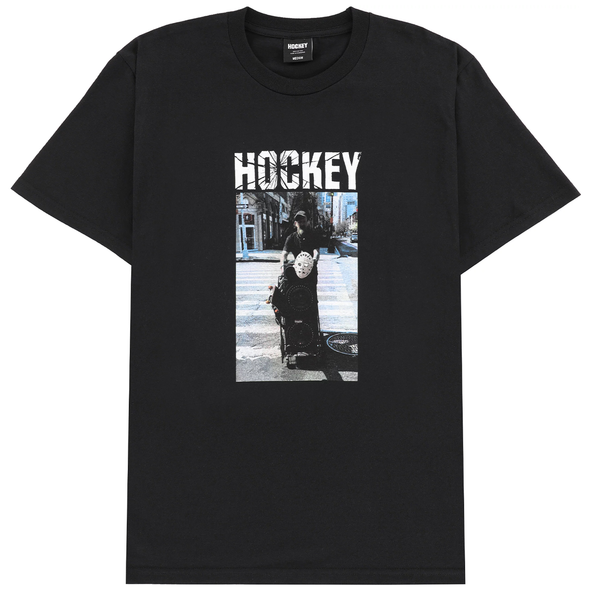 Hockey Crosswalk T-Shirt Black