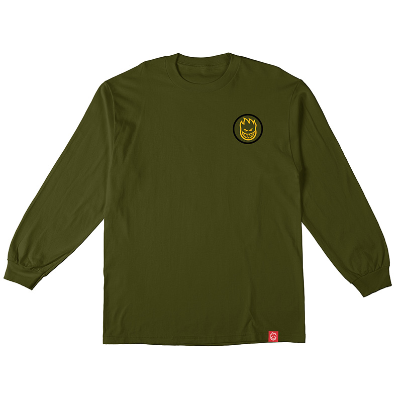 Spitfire Classic Swirl Overlay Longsleeve T-shirt Military Green Spitfire Classic Swirl Overlay Longsleeve T-shirt Military Green