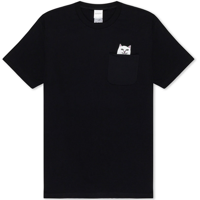 RIPNDIP Lord Nermal Pocket T-Shirt Black RIPNDIP Lord Nermal Pocket T-Shirt Black