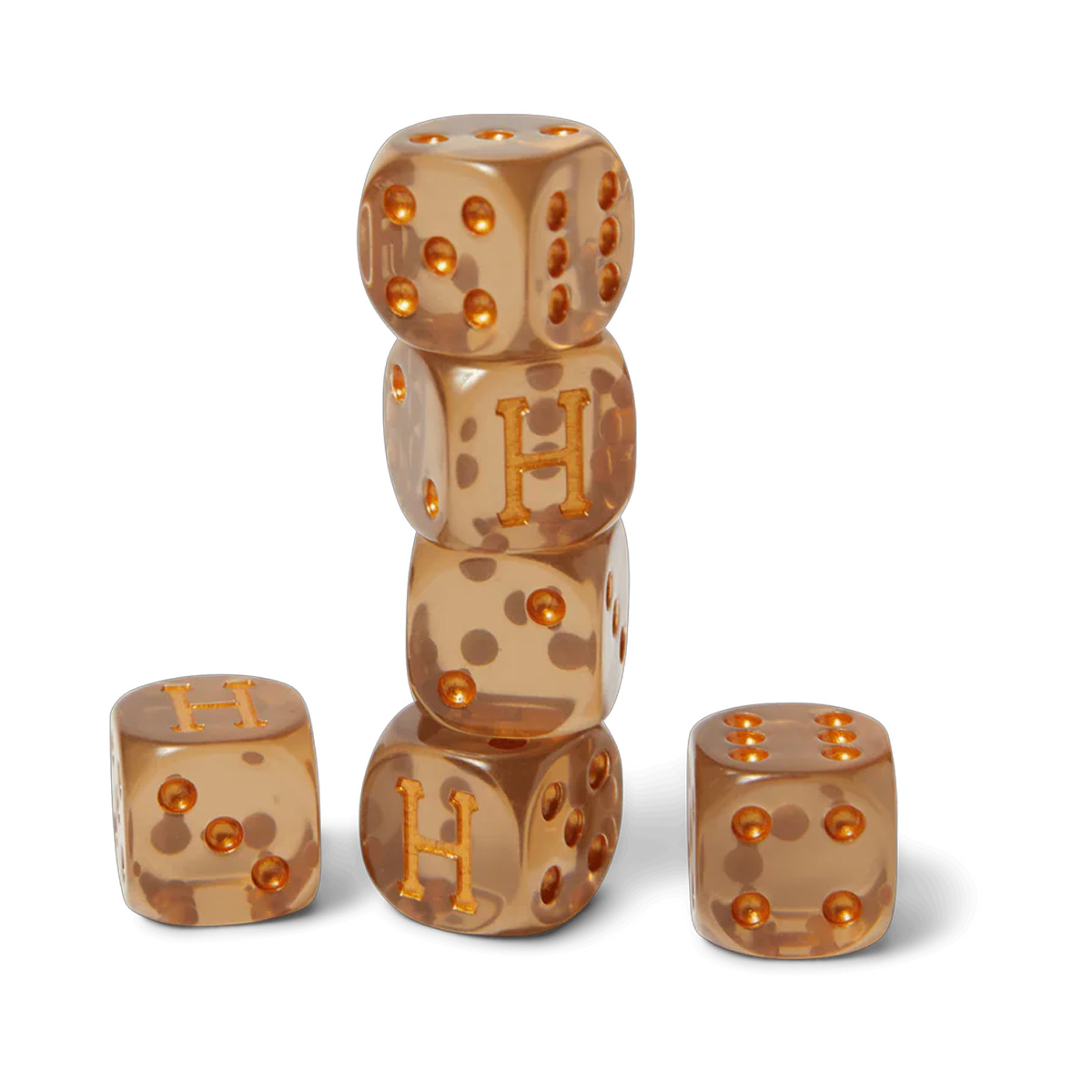 HUF Lux Dice Set Brown