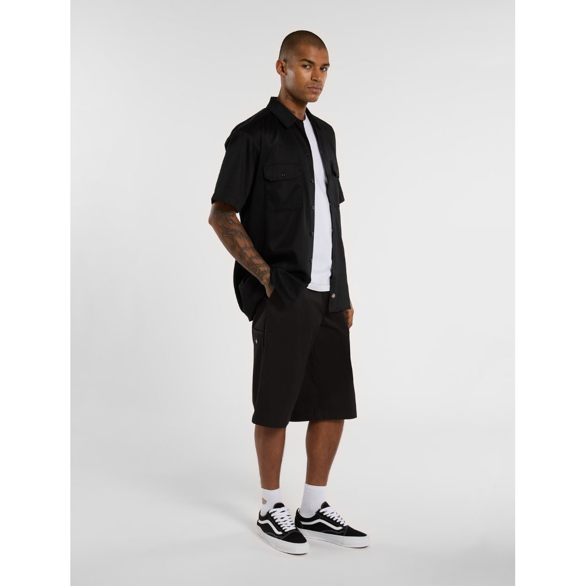 Dickies 15Inch Multi Pocket Workshort Rec Black Dickies 15Inch Multi Pocket Workshort Rec Black