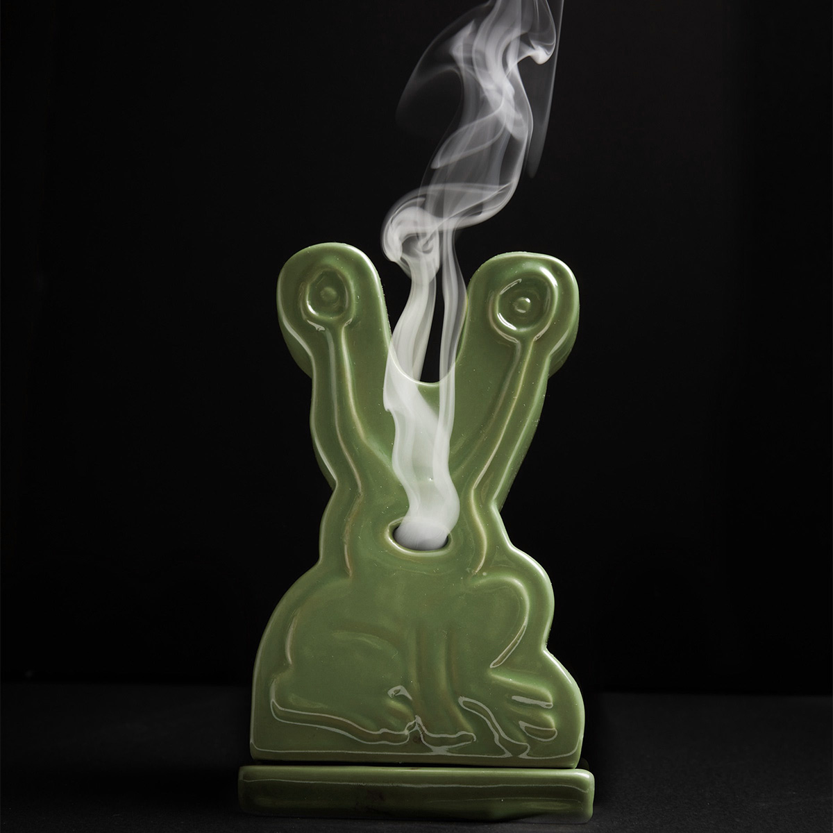 Butter Goods x Daniel Johnston Frog Ceramic Incense Holder Light Green