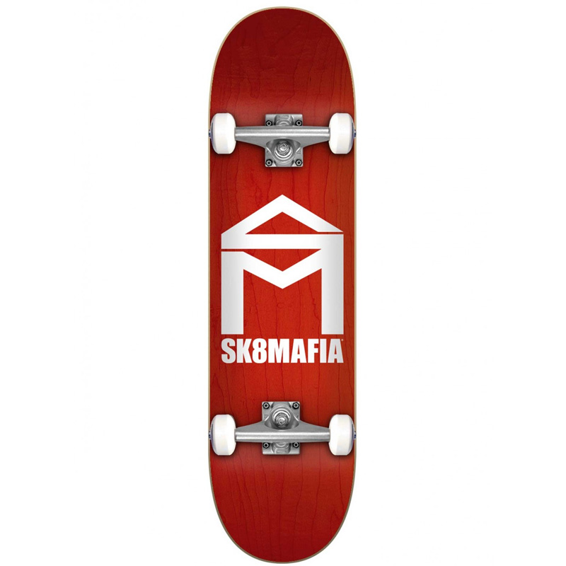 Sk8Mafia House Logo Complete Skateboard Assorted Stains 8.0