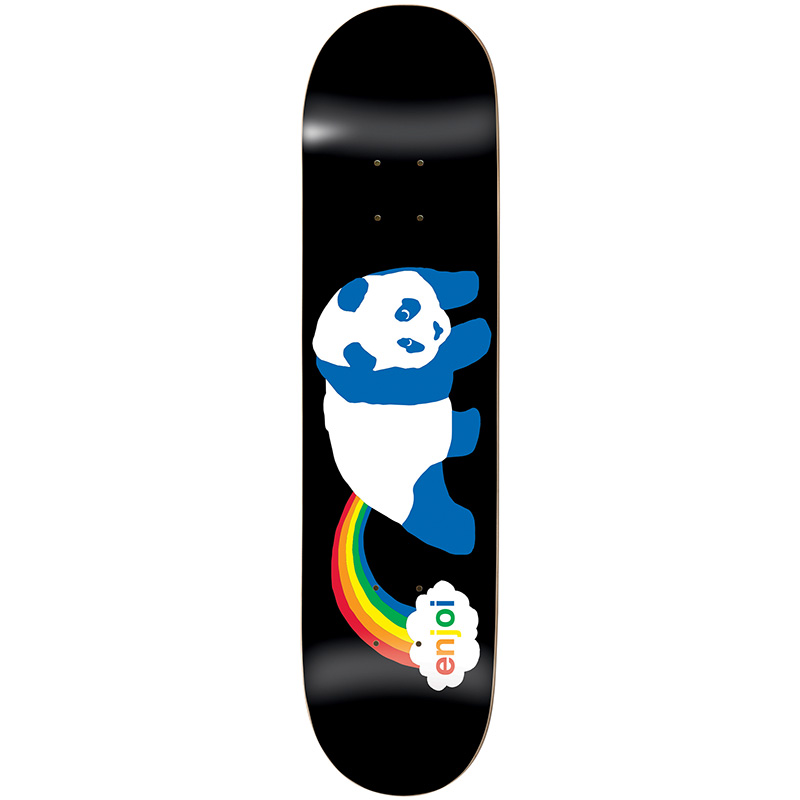 Enjoi Rainbow Fart HYB Skateboard Deck Black 7.75