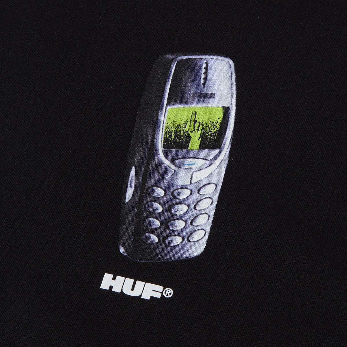 HUF Missed Call T-Shirt Black HUF Missed Call T-Shirt Black