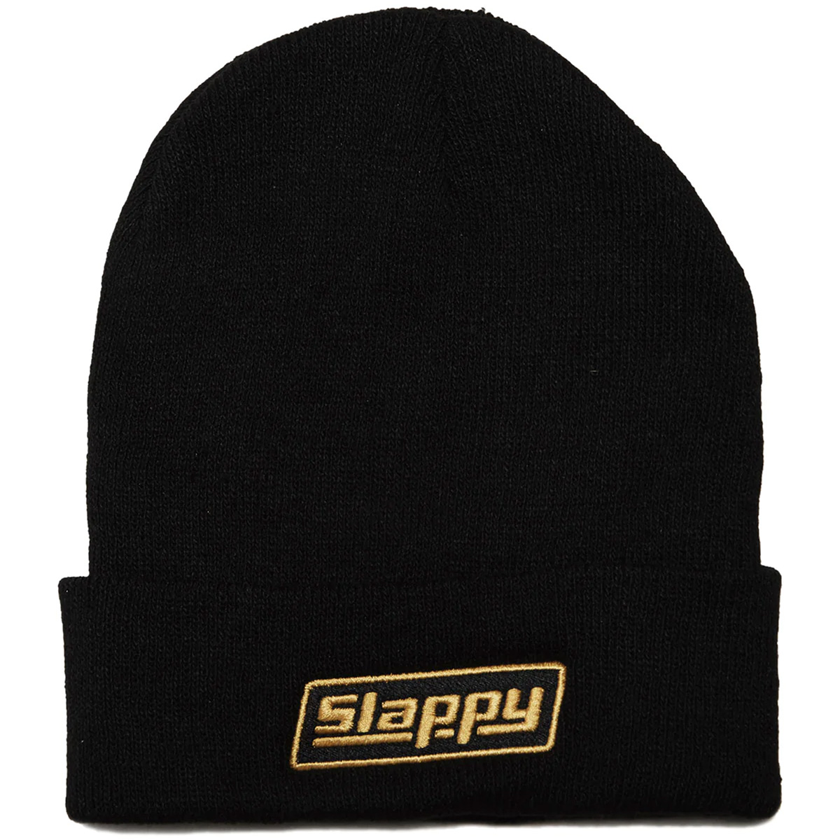 Slappy Og Logo Roll Up Beanie Black