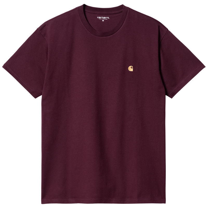 Carhartt WIP Chase T-Shirt Amarone/Gold Carhartt WIP Chase T-Shirt Amarone/Gold