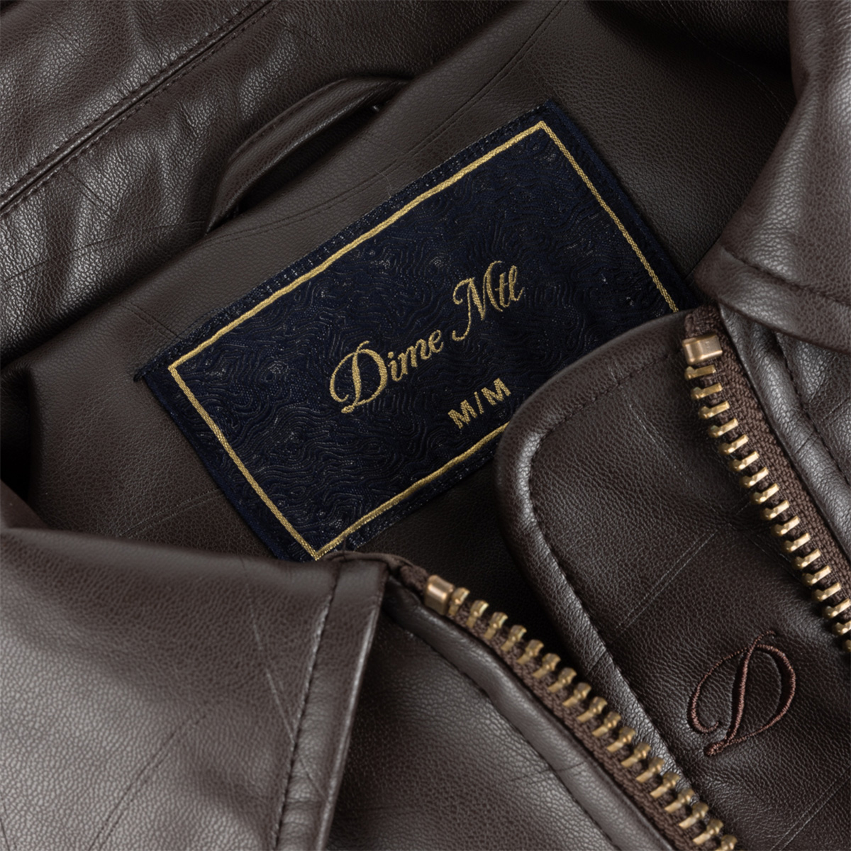 Dime Debossed Wavy Jacket Brown Dime Debossed Wavy Jacket Brown