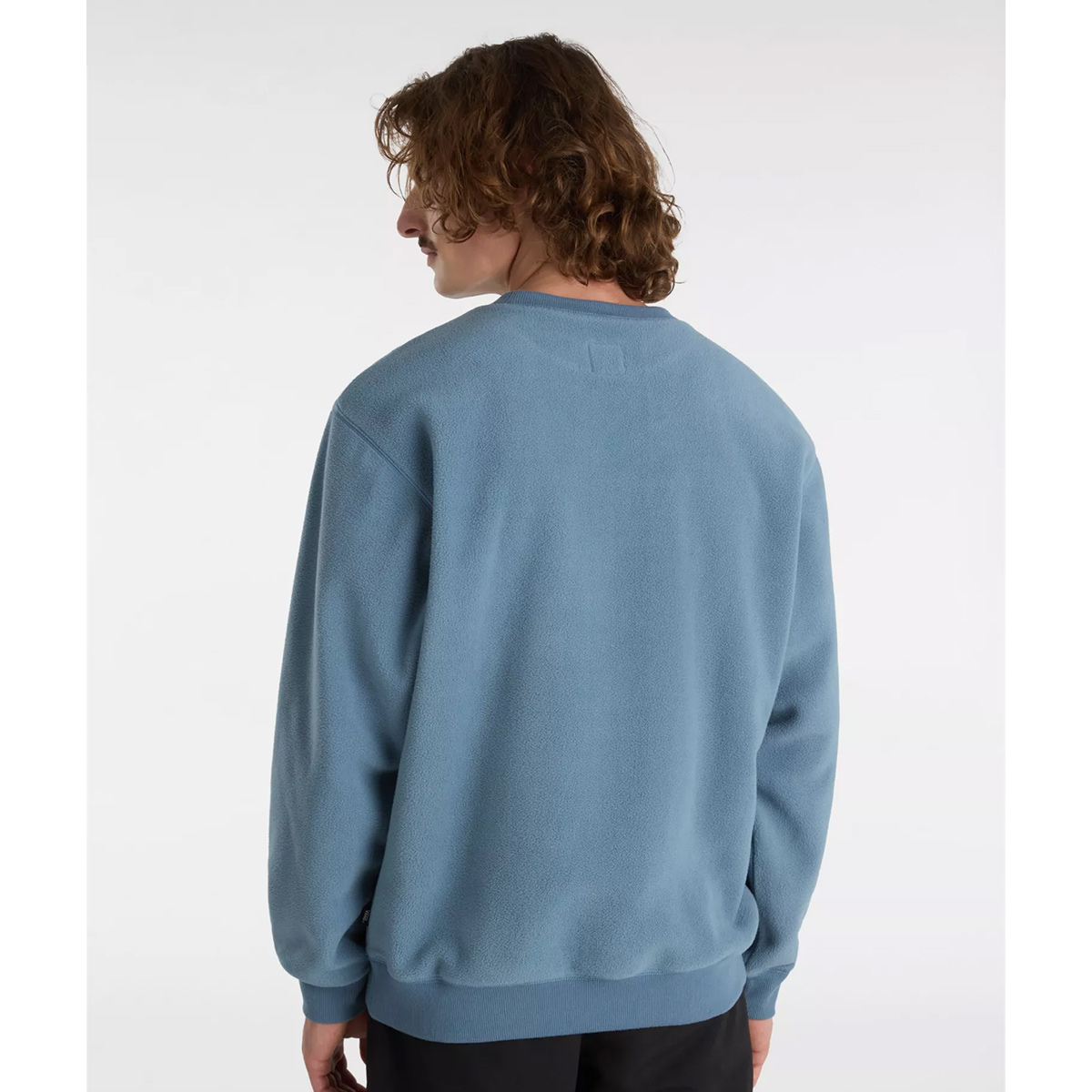 Vans Carlo Polar Fleece Loose Crewneck Sweater Bluestone