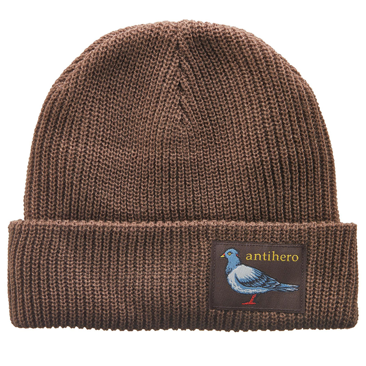 Anti Hero Lil Pigeon Label Cuff Beanie Brown/Gold