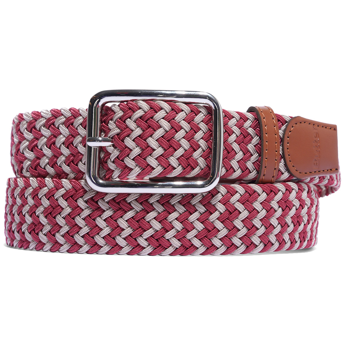 Butter Goods Braided Belt Natural/Red