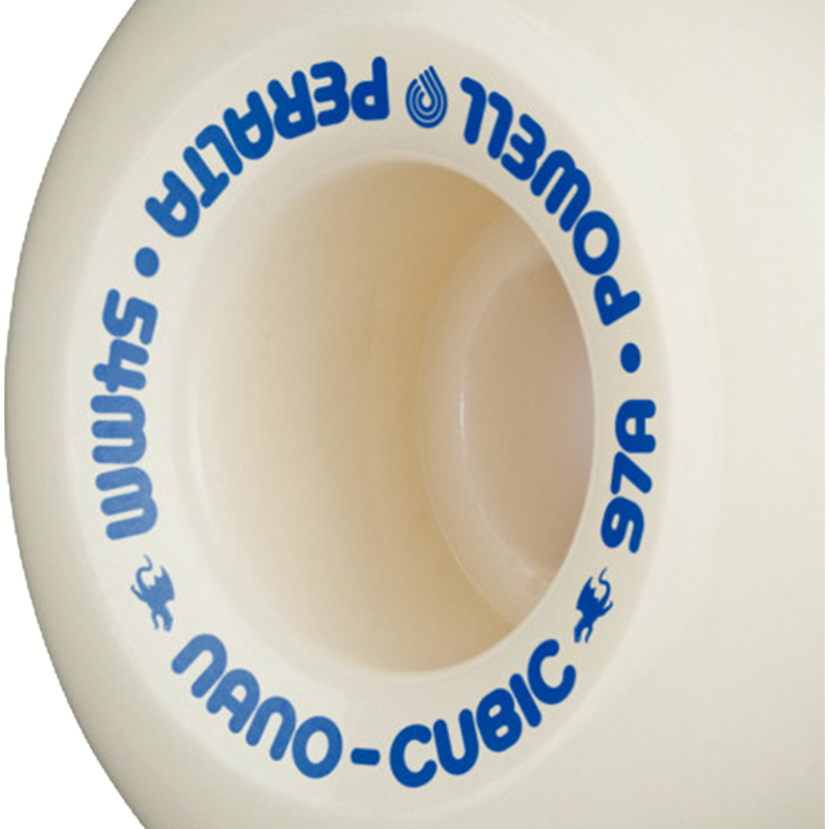 Powell Peralta Dragon Formula Nano Cubic Wheels White/Blue 97A 54mm x 36.5mm