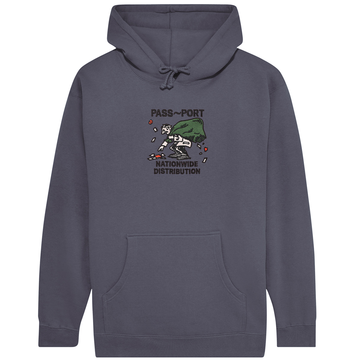 Pass Port Distribution Hooded Sweater Dusty Blue