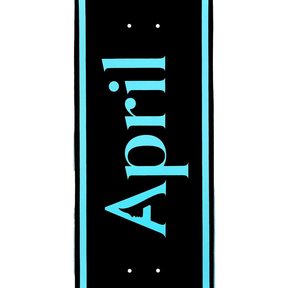April OG Logo Skateboard Deck Blue/Black 8.25