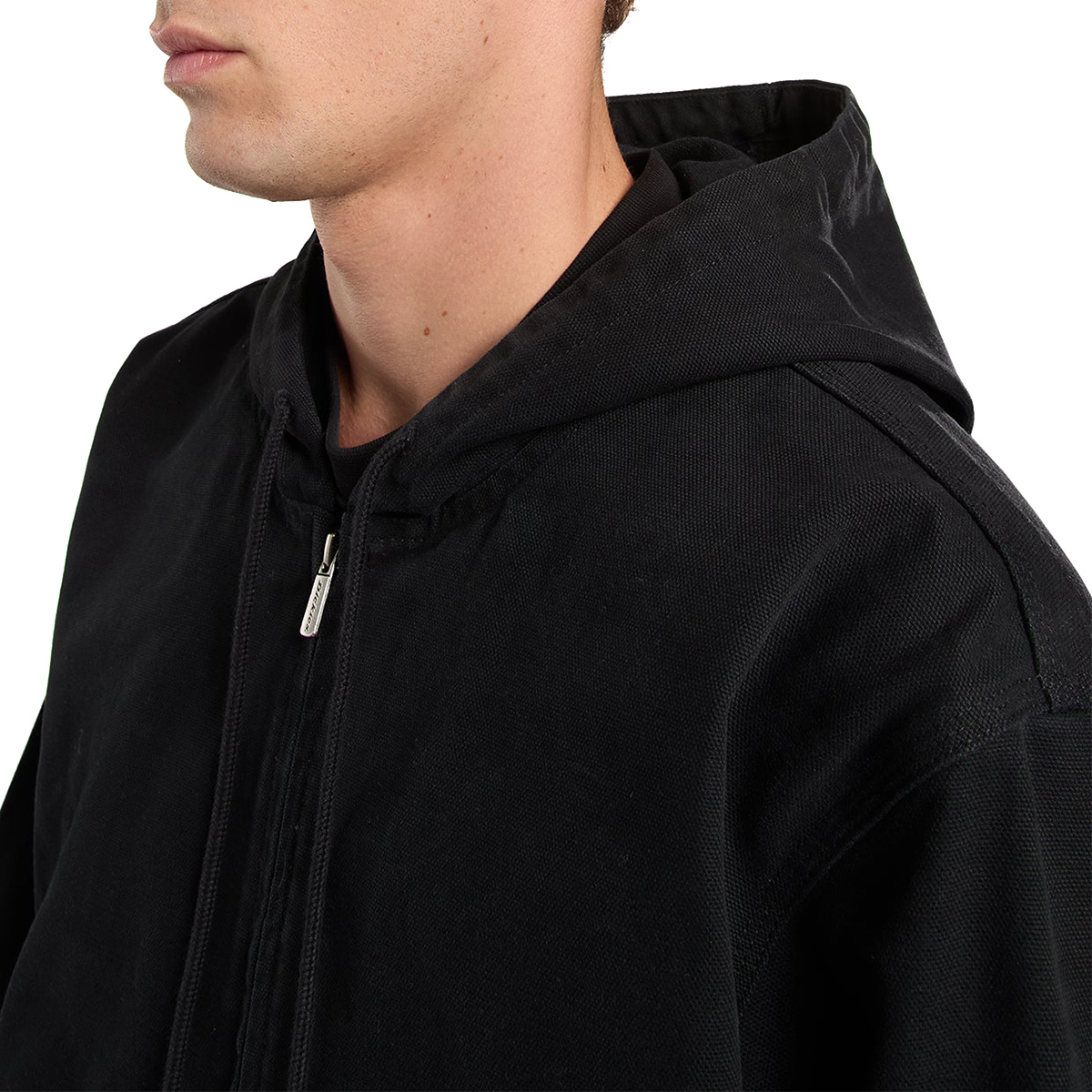 Dickies Unlined Canvas Hooded Bomber Jacket Black