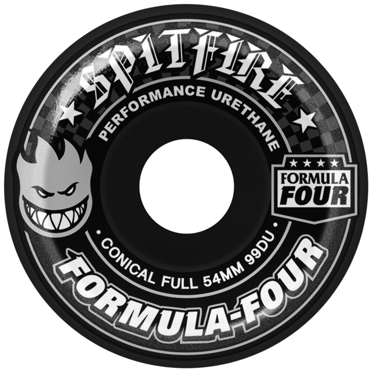 Spitfire Formula Four Conical Full Wheels Black 99D 54mm Spitfire Formula Four Conical Full Wheels Black 99D 54mm