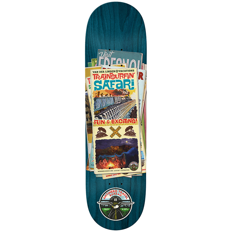 Anti Hero Daan Travel Bureau Skateboard Deck 8.06 Anti Hero Daan Travel Bureau Skateboard Deck 8.06