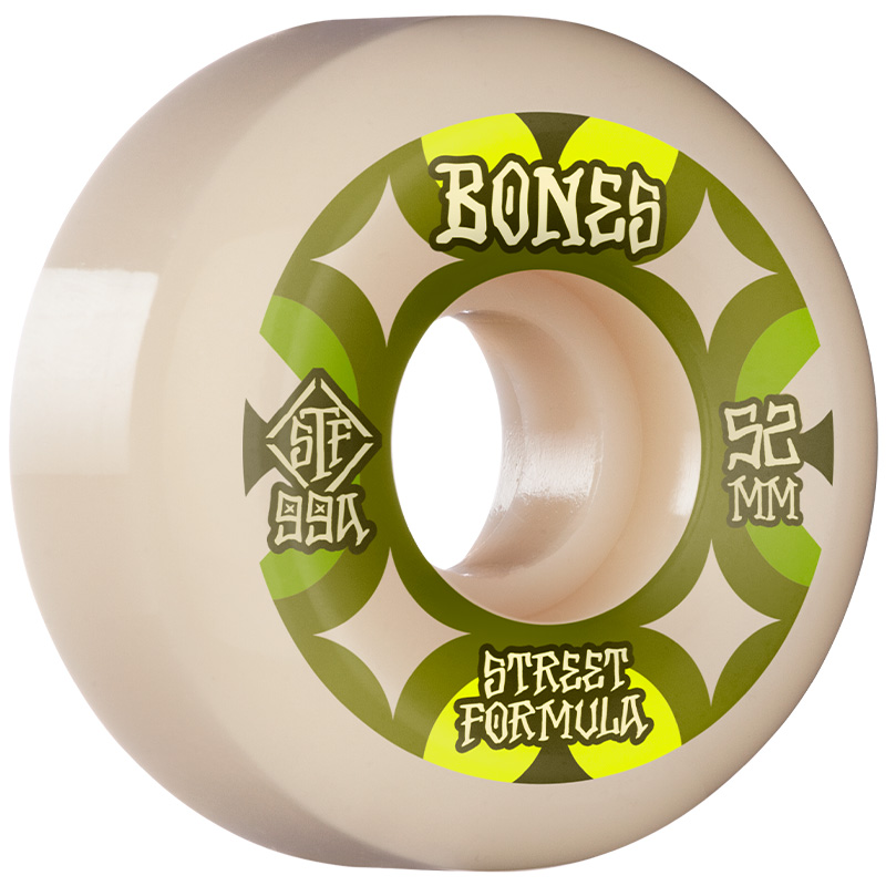 Bones STF Retros V5 Sidecut Wheels 99a White 52mm Bones STF Retros V5 Sidecut Wheels 99a White 52mm