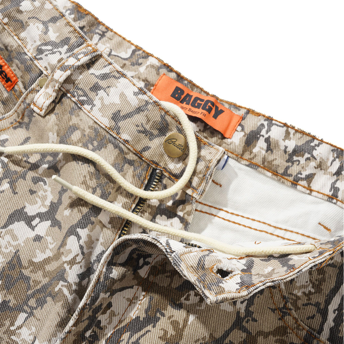 Butter Goods Bark Camo Denim Jeans Tan | 34 | 1140512_34 Butter Goods Bark Camo Denim Jeans Tan | 34 | 1140512_34