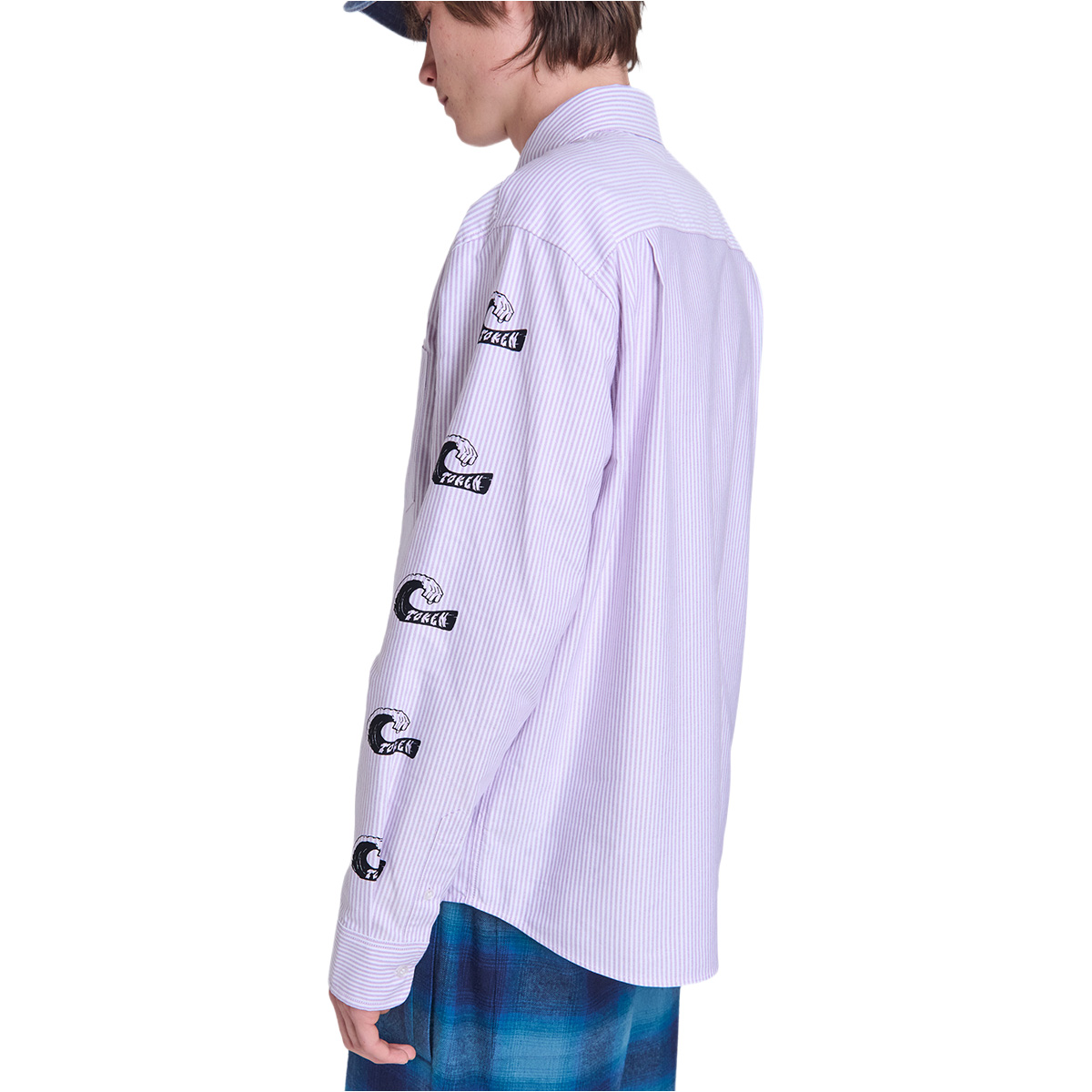 Token Tuff Stuff Shirt Purple/White Striped