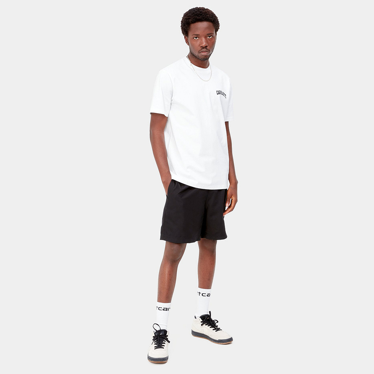 Carhartt WIP Chase Swim Trunk Black/Gold Carhartt WIP Chase Swim Trunk Black/Gold