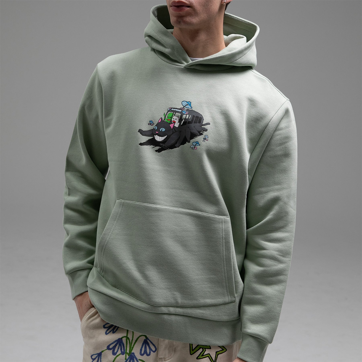 RIPNDIP Adventure Bus Hoodie Sage RIPNDIP Adventure Bus Hoodie Sage