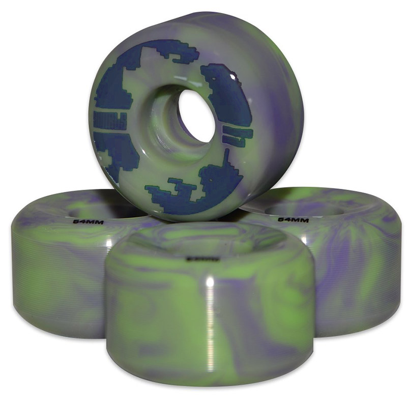 Wayward Swirl Formula Funnel Cut Green/Purple Wheels 83B 52mm