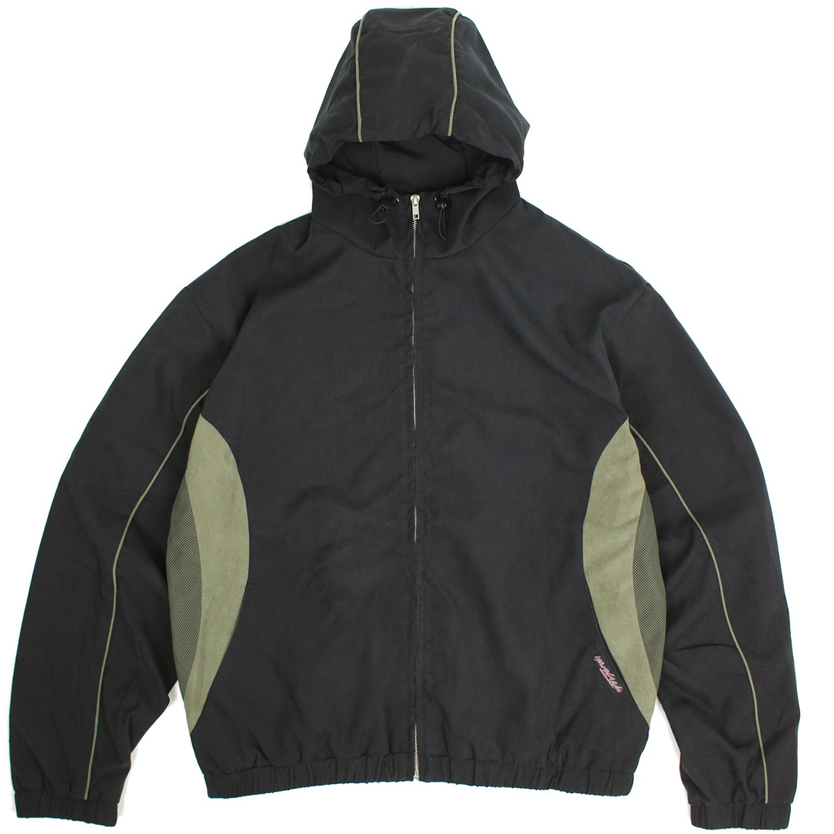 Yardsale Script Mesh Tracksuit Jacket Green/Grey