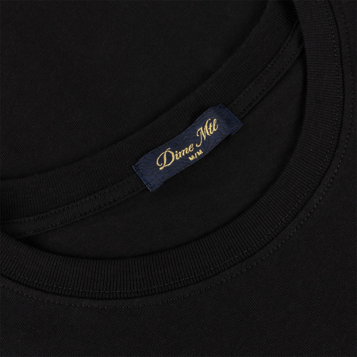 Dime Cursive Small Logo T-Shirt Black