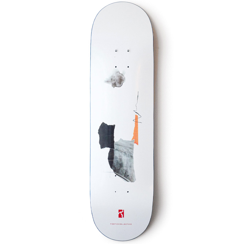 Poetic Minimalist Skateboard Deck Grey 8.375