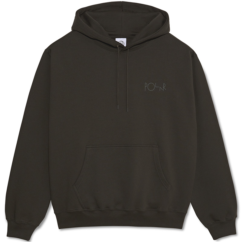 Polar Stroke Logo Dave Hoodie Dirty Black