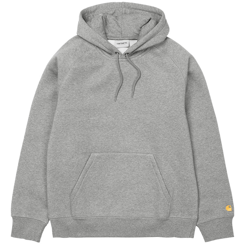 Carhartt WIP Chase Hoodie Grey Heather/Gold Carhartt WIP Chase Hoodie Grey Heather/Gold