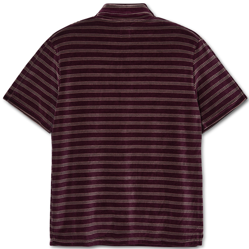 Polar Velour Polo Shirt Wine Polar Velour Polo Shirt Wine
