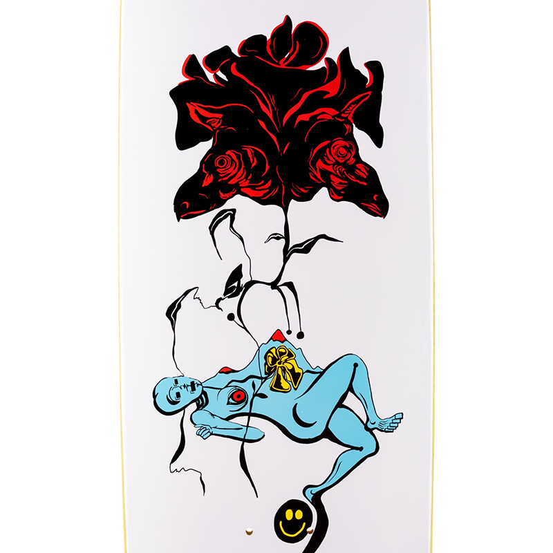 Welcome Lessrach On Son of Golem Skateboard Deck White 8.75 Welcome Lessrach On Son of Golem Skateboard Deck White 8.75
