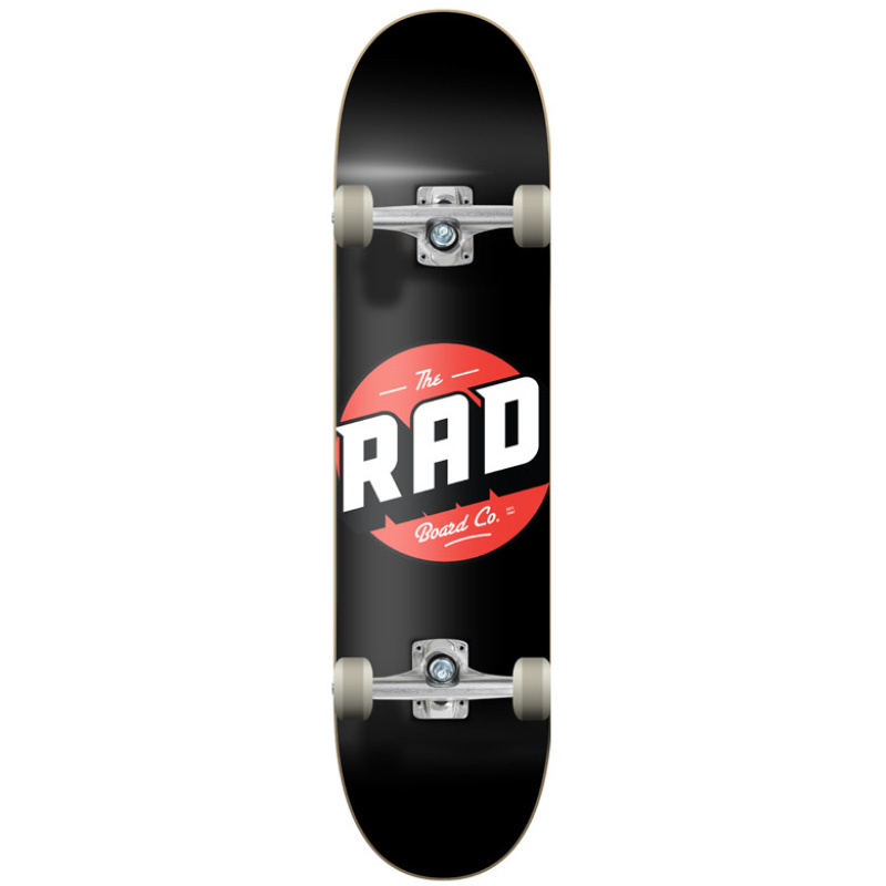 Rad Logo Classic Progressive Complete Skateboard Black 8.125
