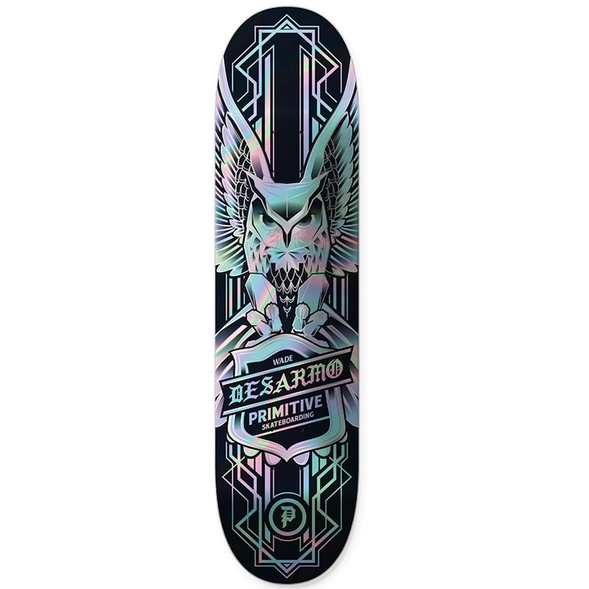 Primitive Primitive Desarmo Owl Spectra Skateboard Deck Black/Foil 8.125