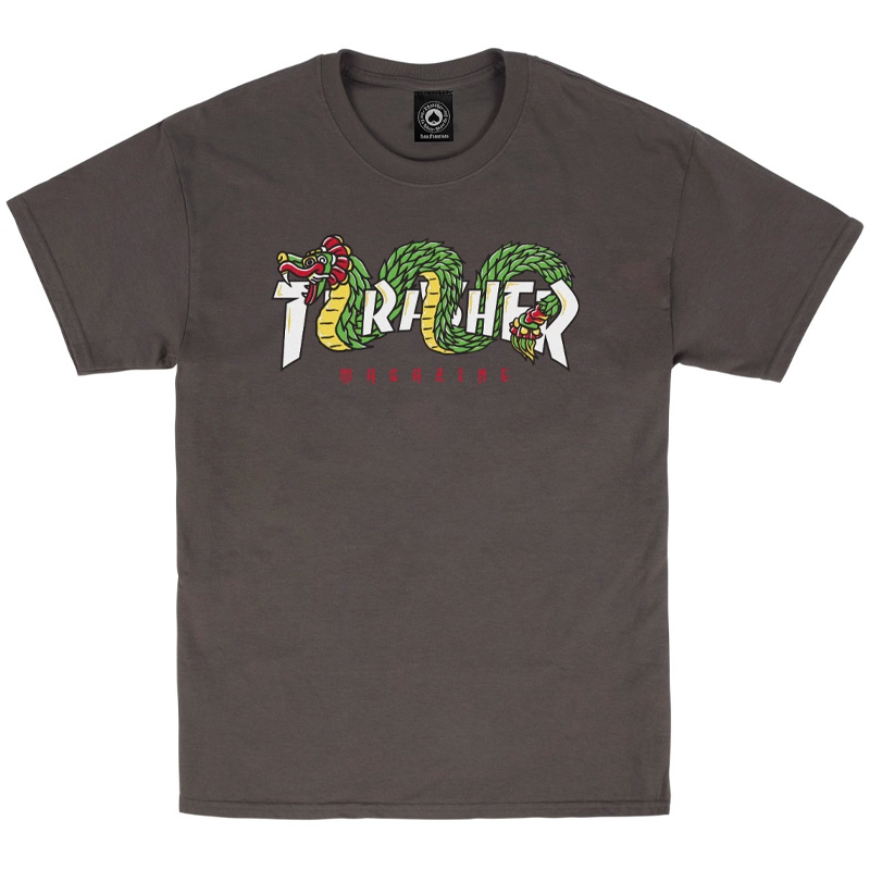 Thrasher Aztec T-Shirt Charcoal