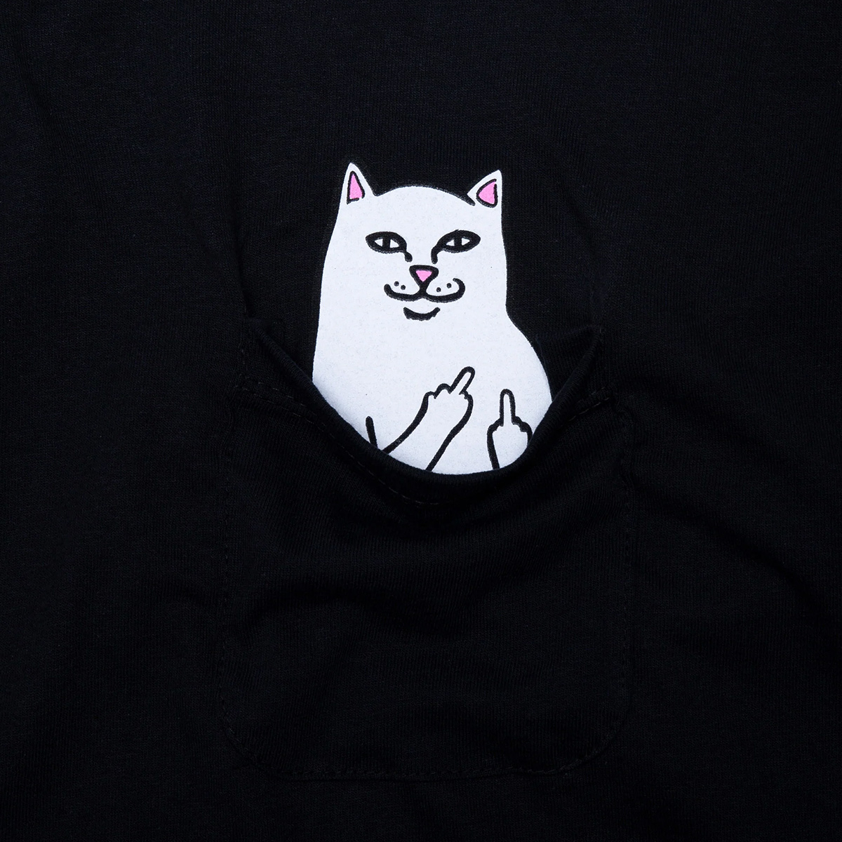 RIPNDIP Lord Nermal Longsleeve T-Shirt Black RIPNDIP Lord Nermal Longsleeve T-Shirt Black