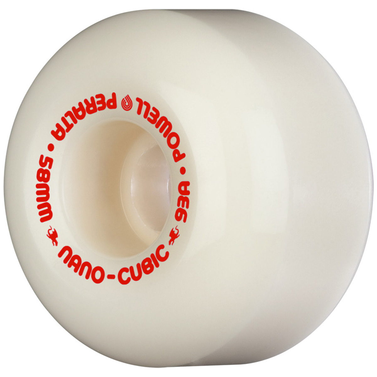Powell Peralta Dragon Formula Nano Cubic A1 Wheels Off White 93A 58mm x 37.5mm
