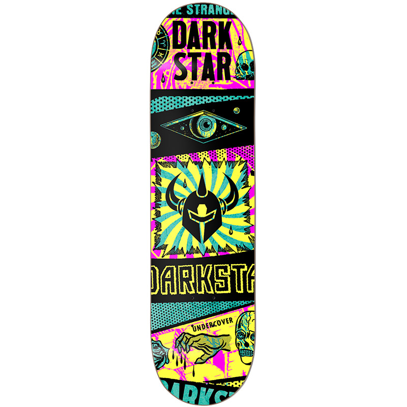 Darkstar Collapse HYB Skateboard Deck Yellow 8.0