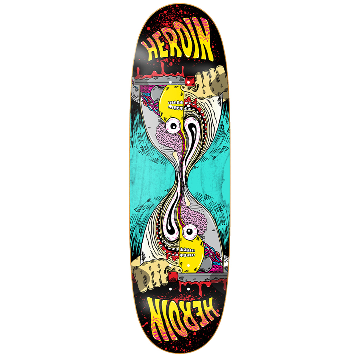 Heroin Merged Anatomy RazorEgg Skateboard Deck 9.25