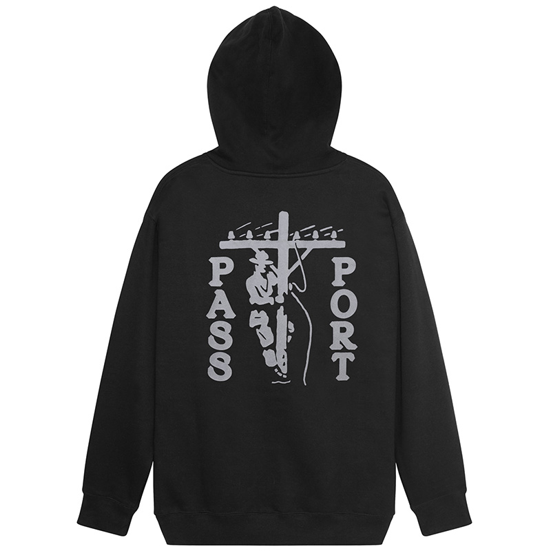 Pass-Port Line Worx Hoodie Black Pass-Port Line Worx Hoodie Black