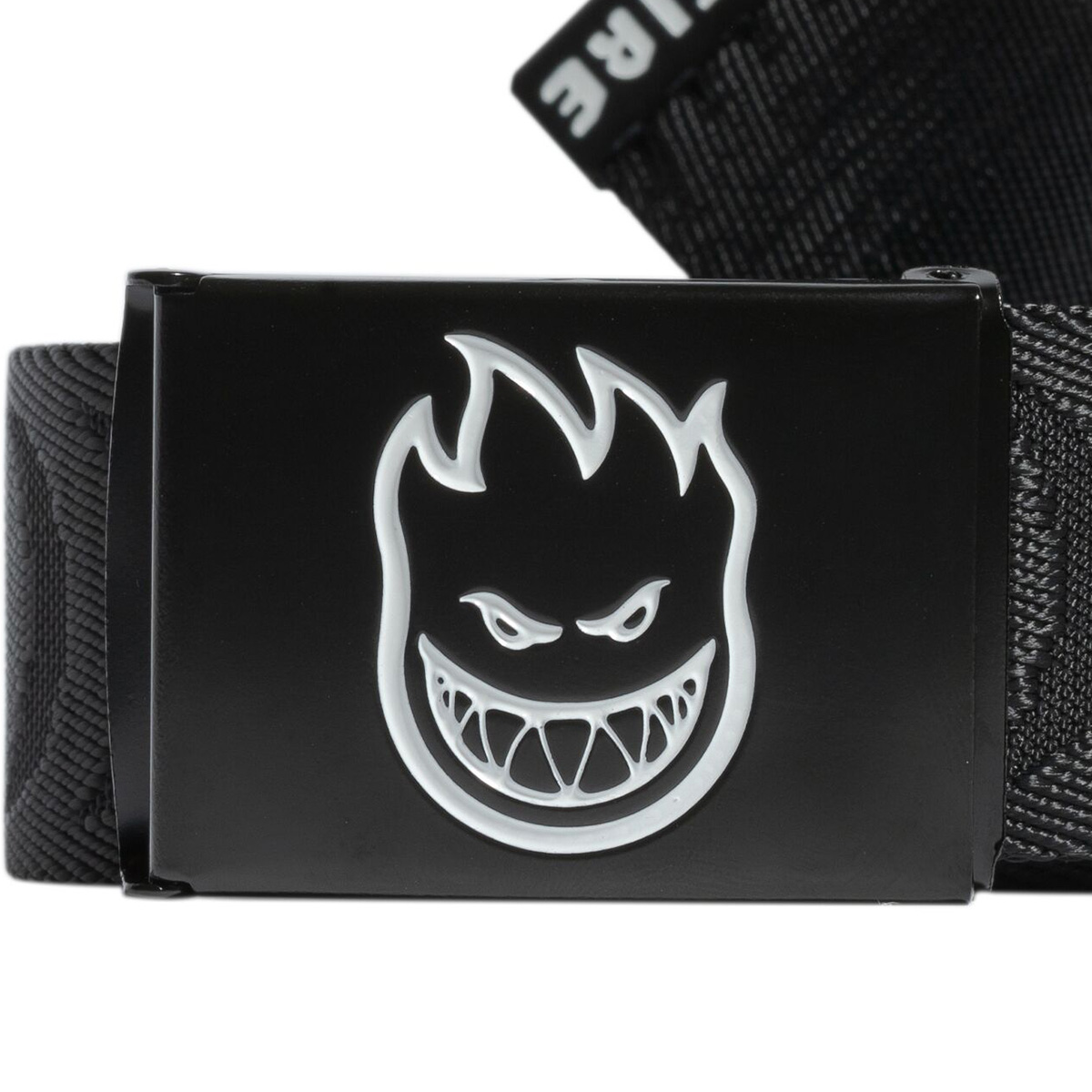 Spitfire Bighead Crescent Jacquard Web Belt Black/White