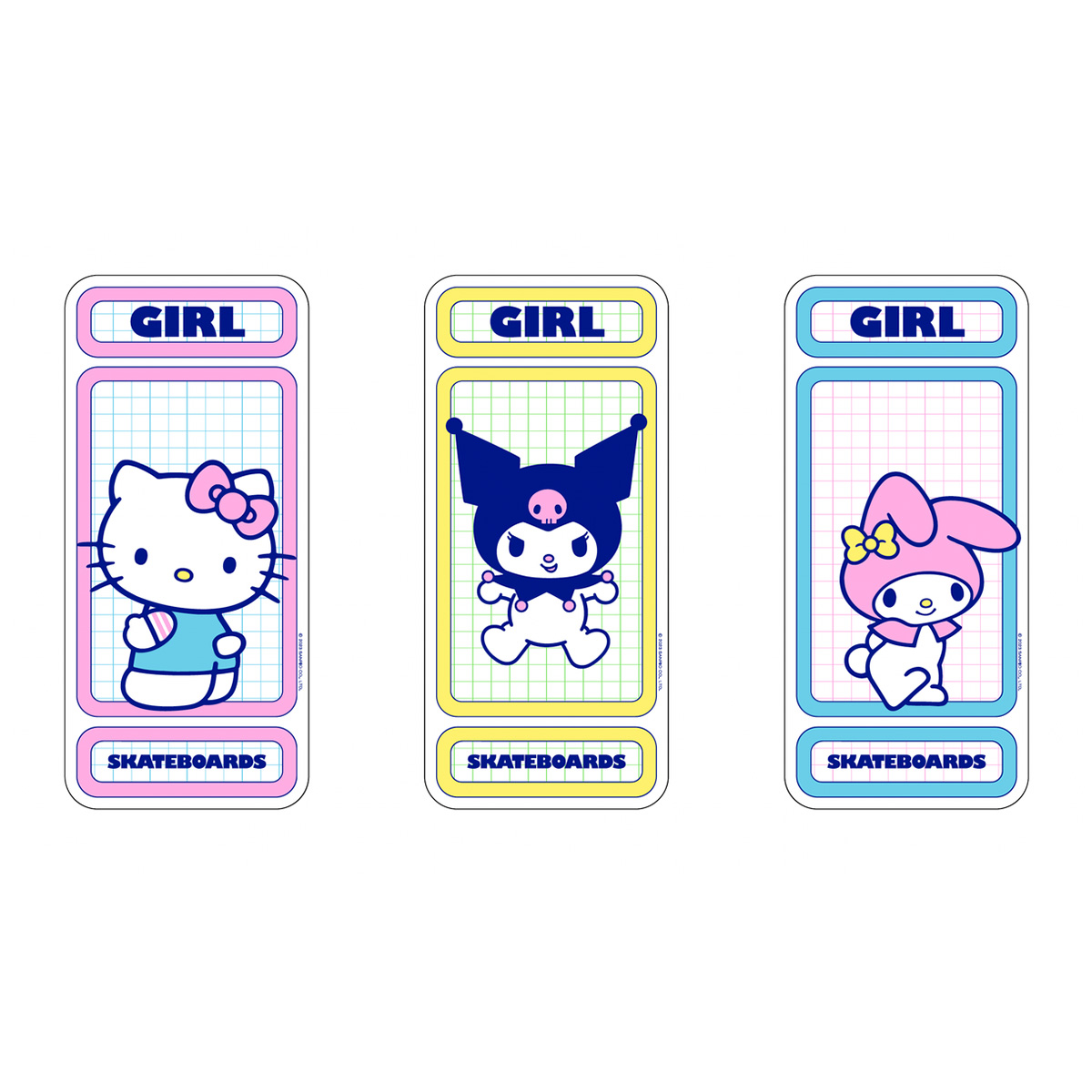 Girl Hello Kitty & Friends Rainbow Decal 3 Pack
