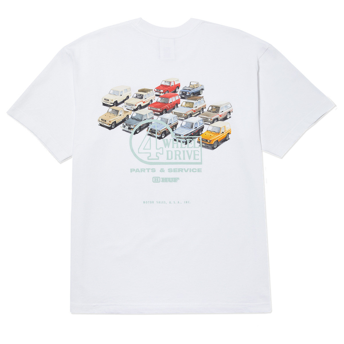 HUF X Toyota Land Cruiser Timeline T-Shirt White HUF X Toyota Land Cruiser Timeline T-Shirt White