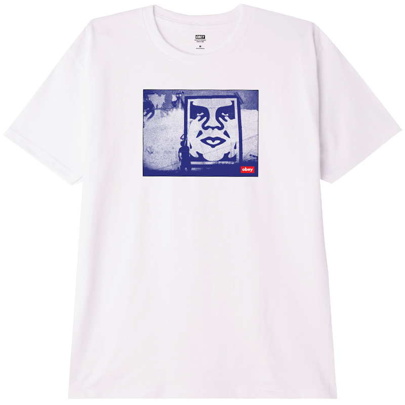 Obey New York Photo T-Shirt White Obey New York Photo T-Shirt White