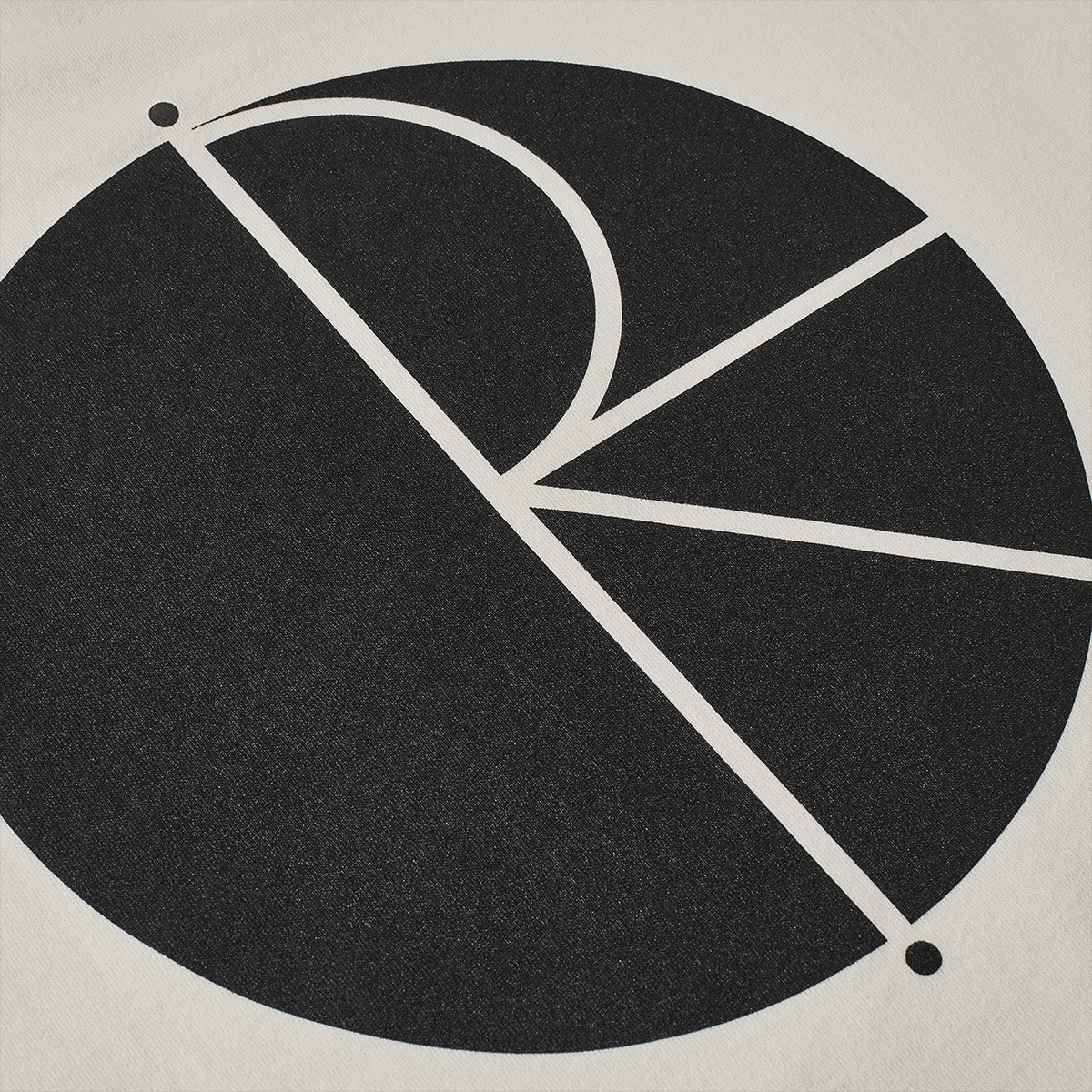 Polar Contrast Fill Logo T-shirt Ivory/Black