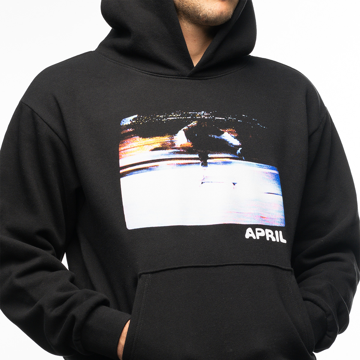 April Guy 1990 Hooded Sweater Black April Guy 1990 Hooded Sweater Black