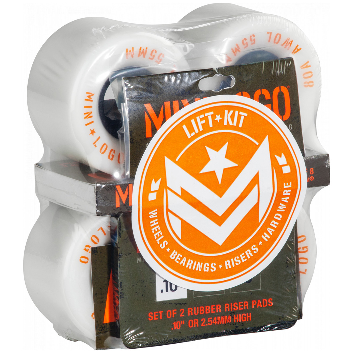 Mini Logo A.W.O.L. Lift Kit Component Pack White 80A 55mm Mini Logo A.W.O.L. Lift Kit Component Pack White 80A 55mm